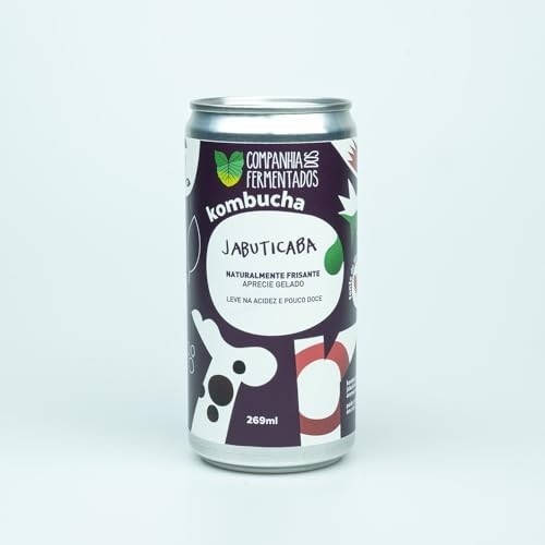 Kombucha de jabuticaba; gaseificação natural/lata 269 ml