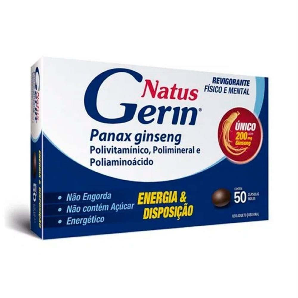 Natus Gerin: Energia e Vitalidade em 50 Cápsulas