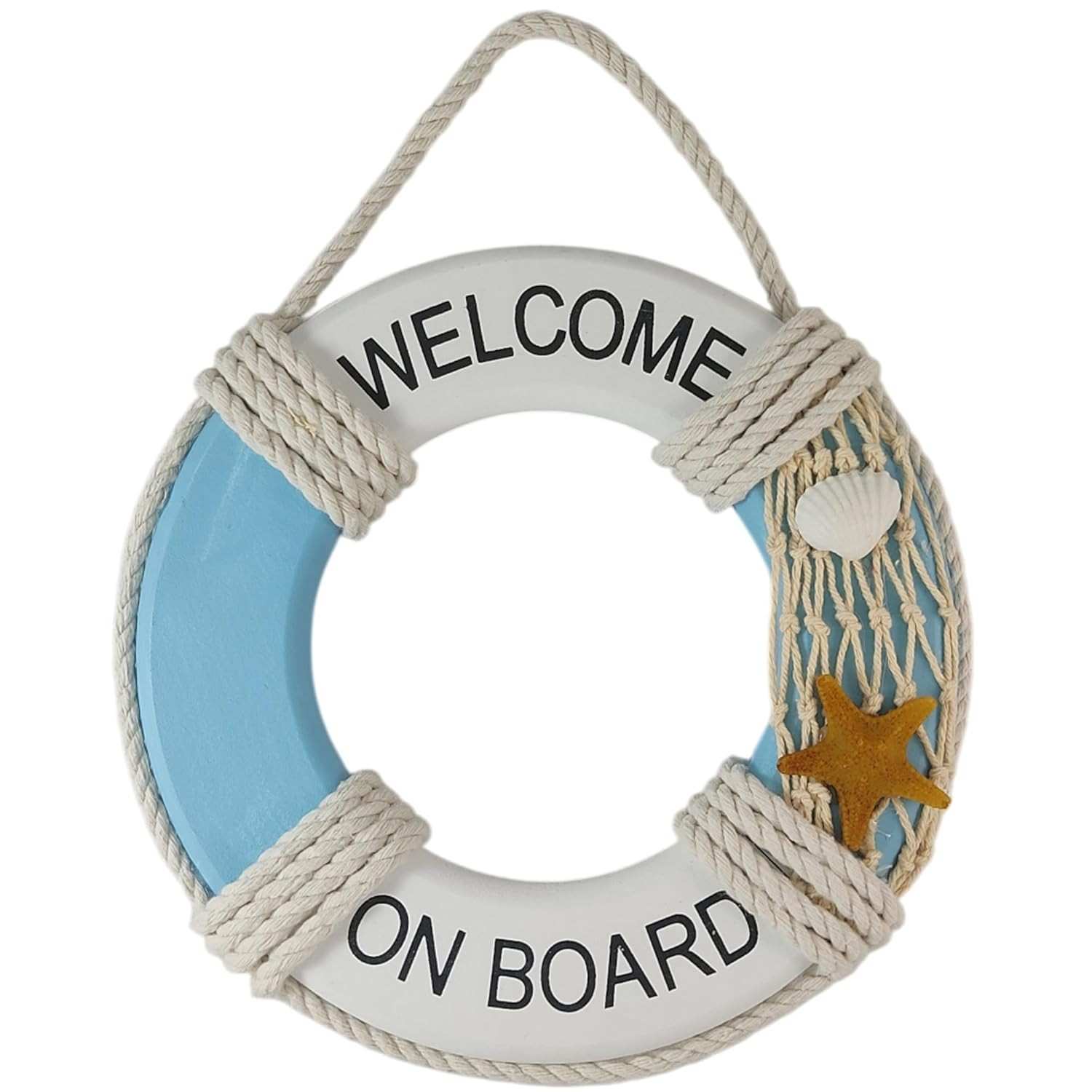 Bóia Decorativa Náutica de Parede - Toque Marítimo para Casa de Praia