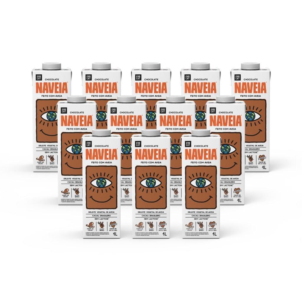 Naveia Chocolate 1L: Kit com 12 Delícias Veganais