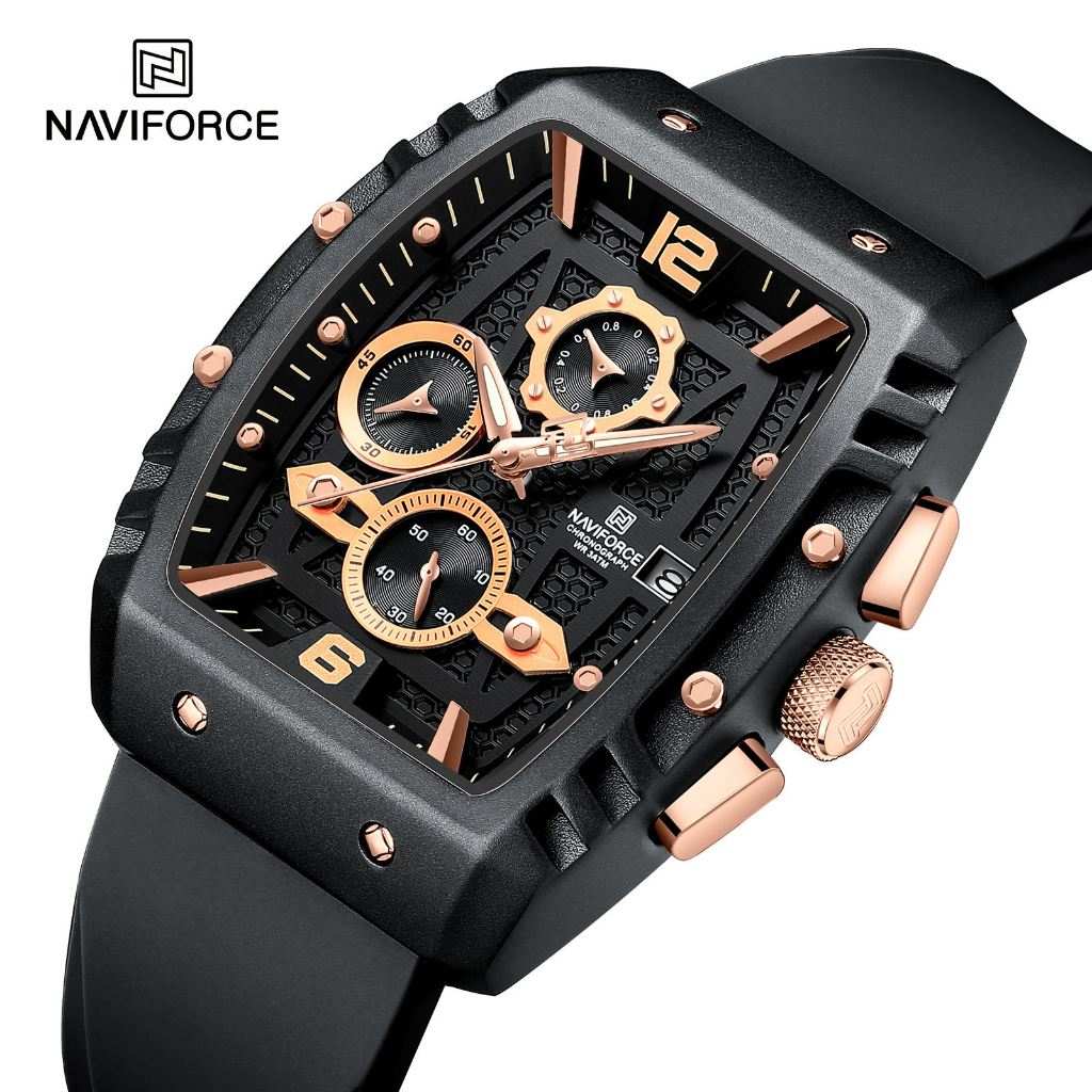 NAVIFORCE 8025: Relógio Masculino à Prova D'água