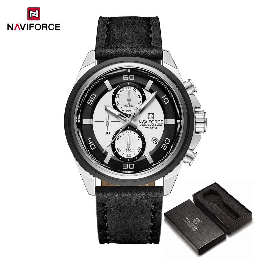 NAVIFORCE 8075: Relógio Masculino Elegante e Resistente