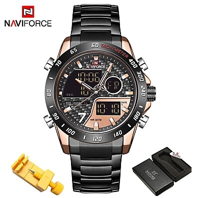 Naviforce 9171: Relógio Esportivo Masculino Impermeável