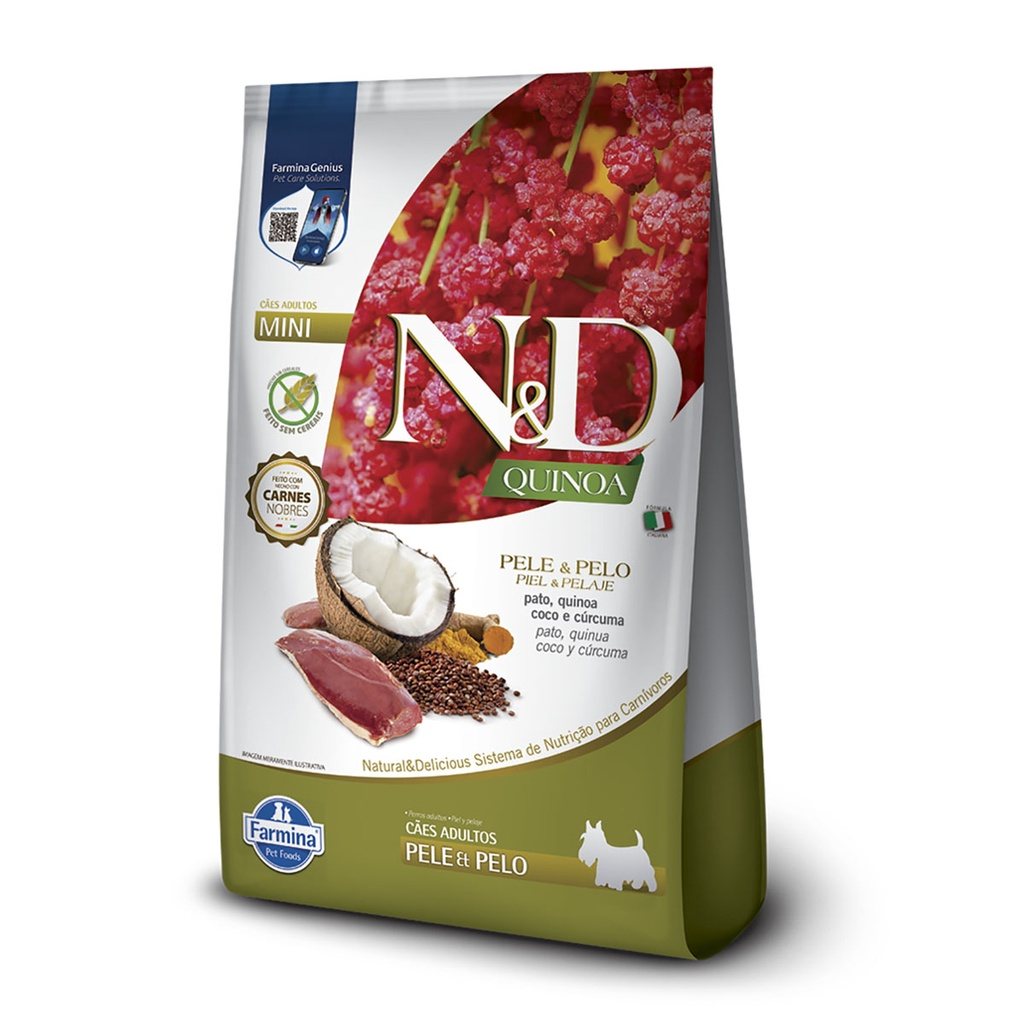 N&D Quinoa Pato: Pele e Pelo Radiantes!