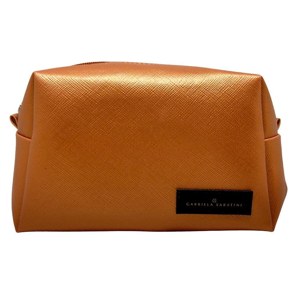 Necessaire Gabriela Sabatini Dourada: Elegância e Praticidade