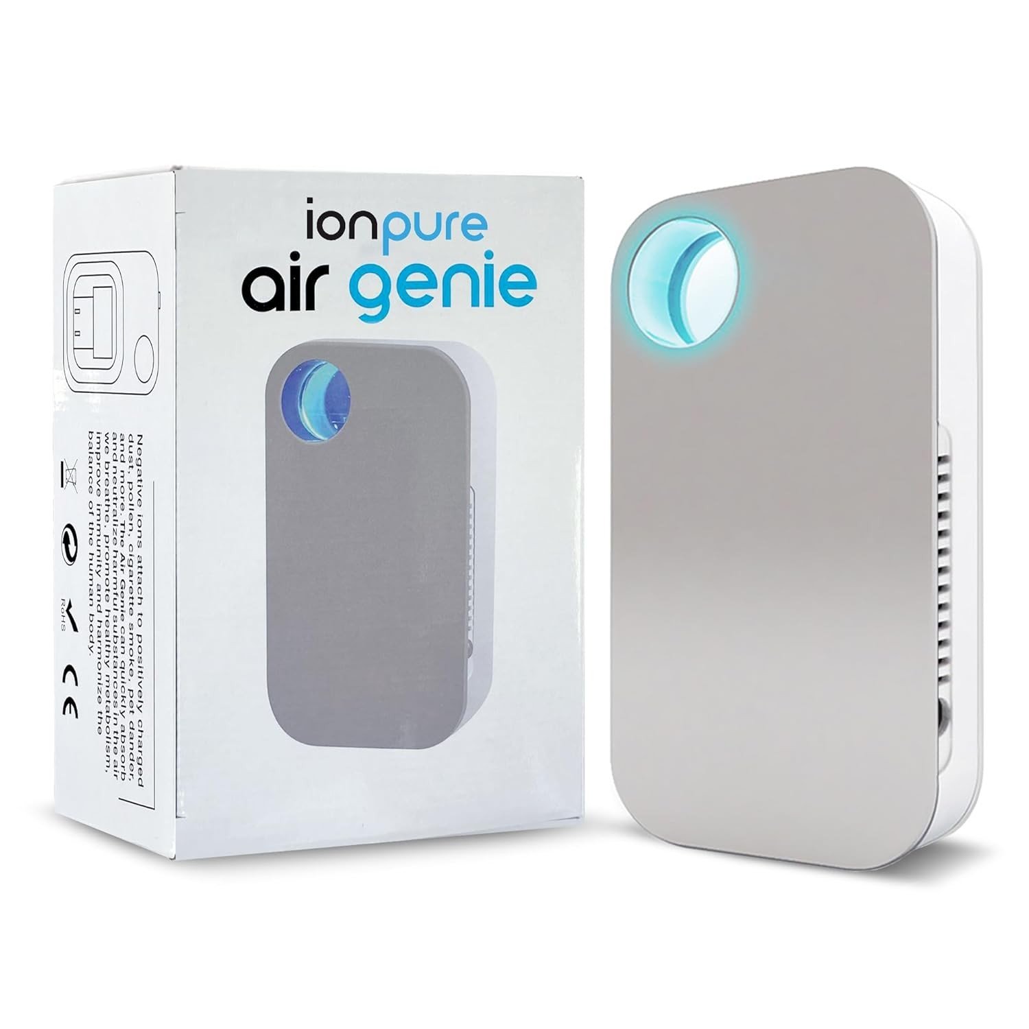 Ion Pure Plug In - Purificador de Ar com Íons Negativos | Sem Filtro, Silencioso e Compacto para Casa