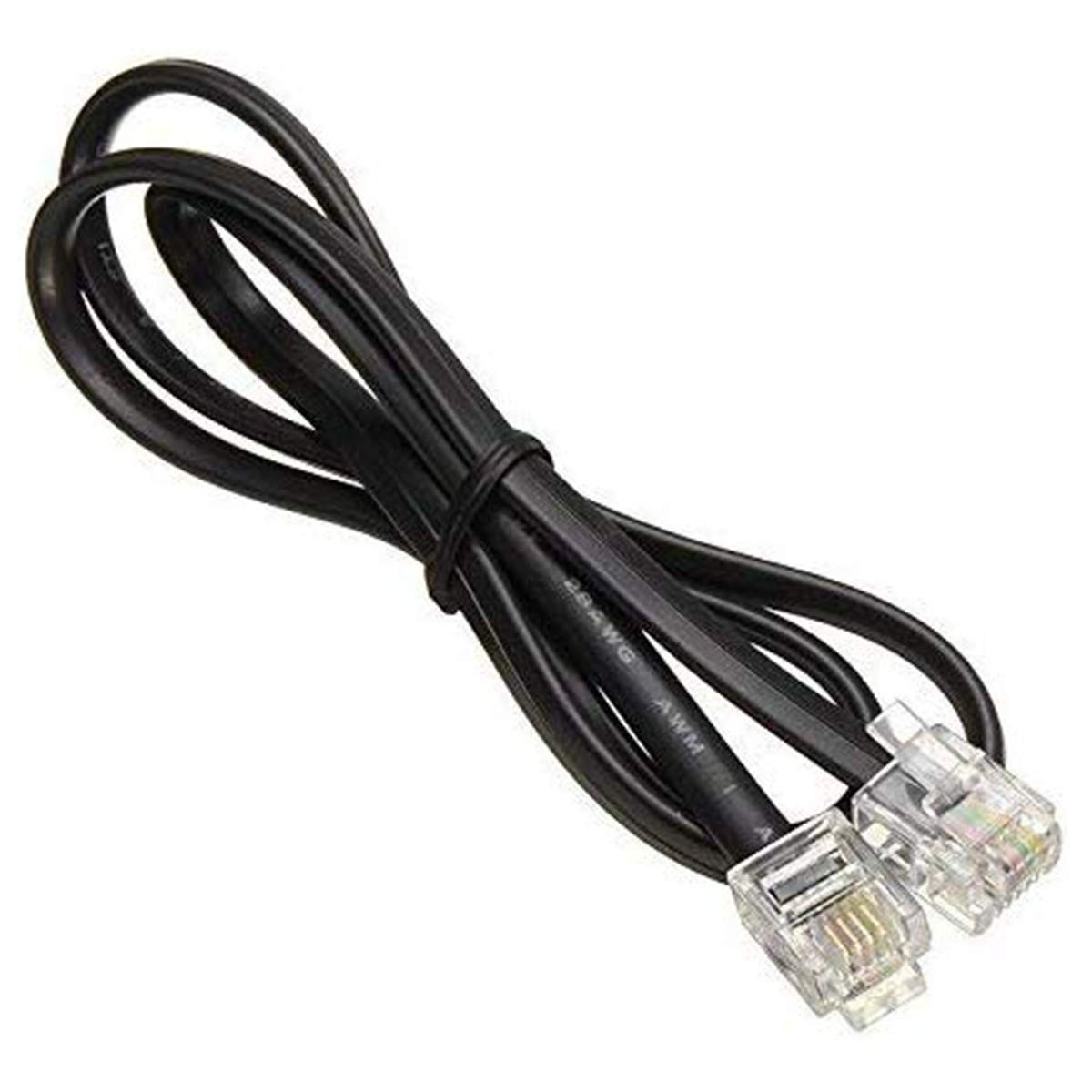 Cabo de Telefone RJ11 para RJ11 NEORTX 2m - Conexão Confiável para Fax, Modem e Telefone Fixo