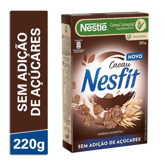 Nesfit Zero Cacau: Cereal Integral Sem Açúcar