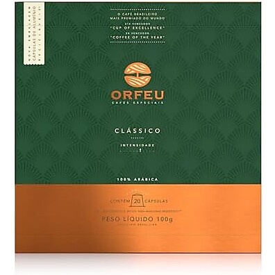 Café Orfeu Clássico: 20 Cápsulas Nespresso