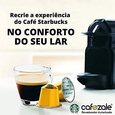 60 Cápsulas Starbucks Nespresso - Degustação Café - Cápsula Alumínio