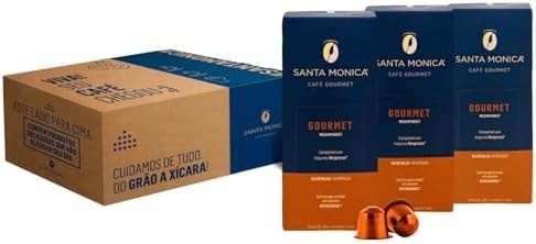 Pack Cápsulas Gourmet Santa Mônica 30 unidades - Compatível com Nespresso