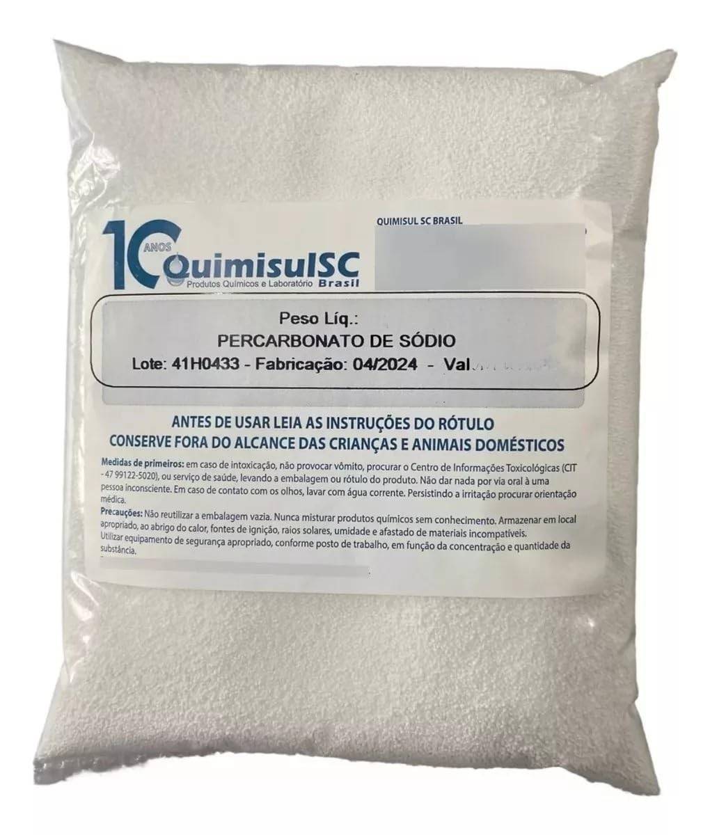 Percarbonato de Sódio 100% Puro - 500g | Pó Neutro, Sem Álcool, Multiuso e Ecológico