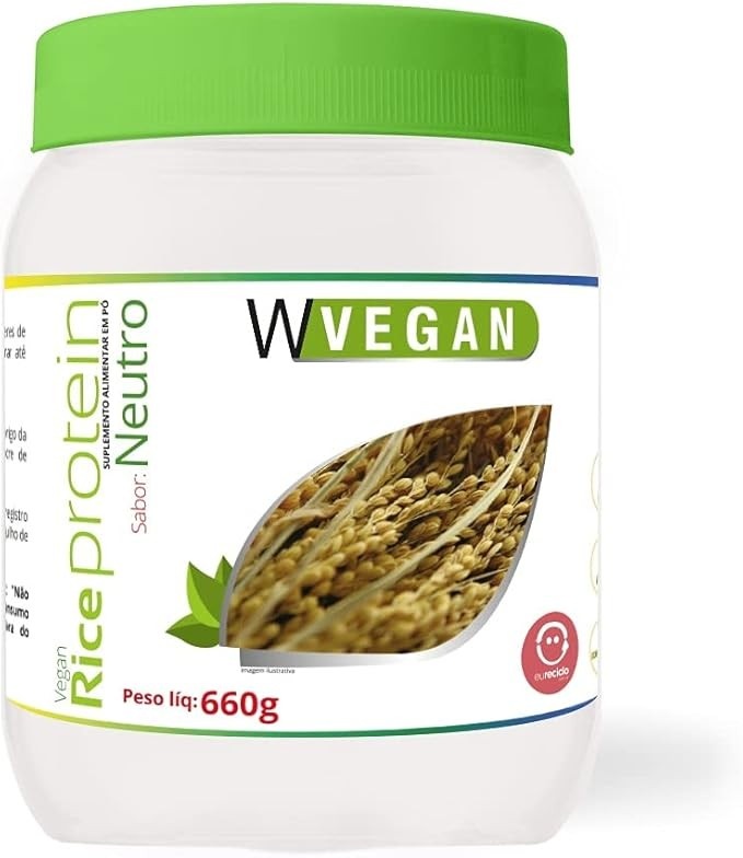 W Vegan Rice Protein 660G Sem Sabor Neutro
