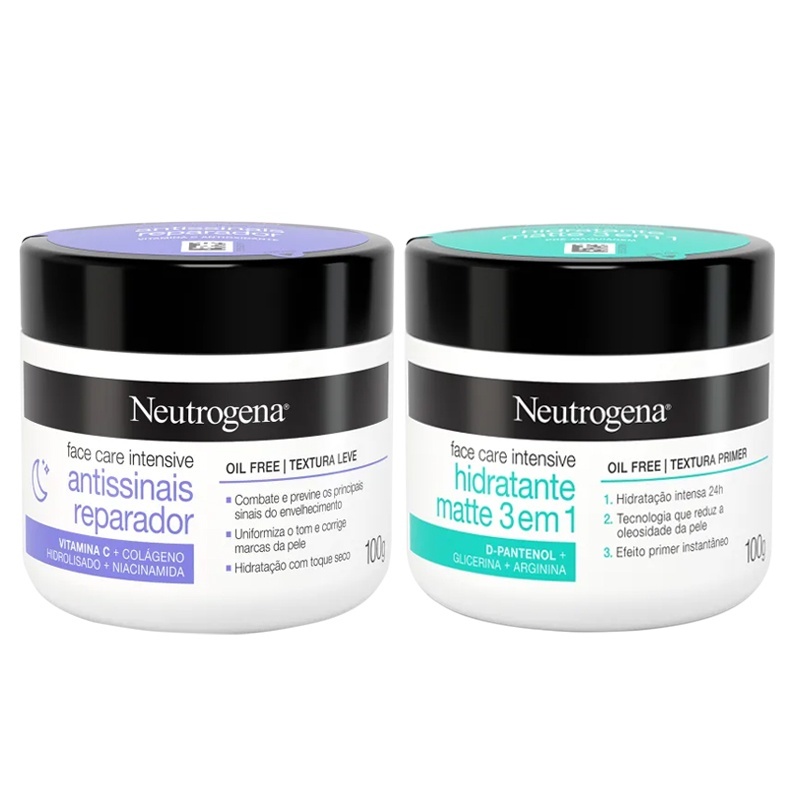 Neutrogena: Hidratação + Antissinais - Kit Completo