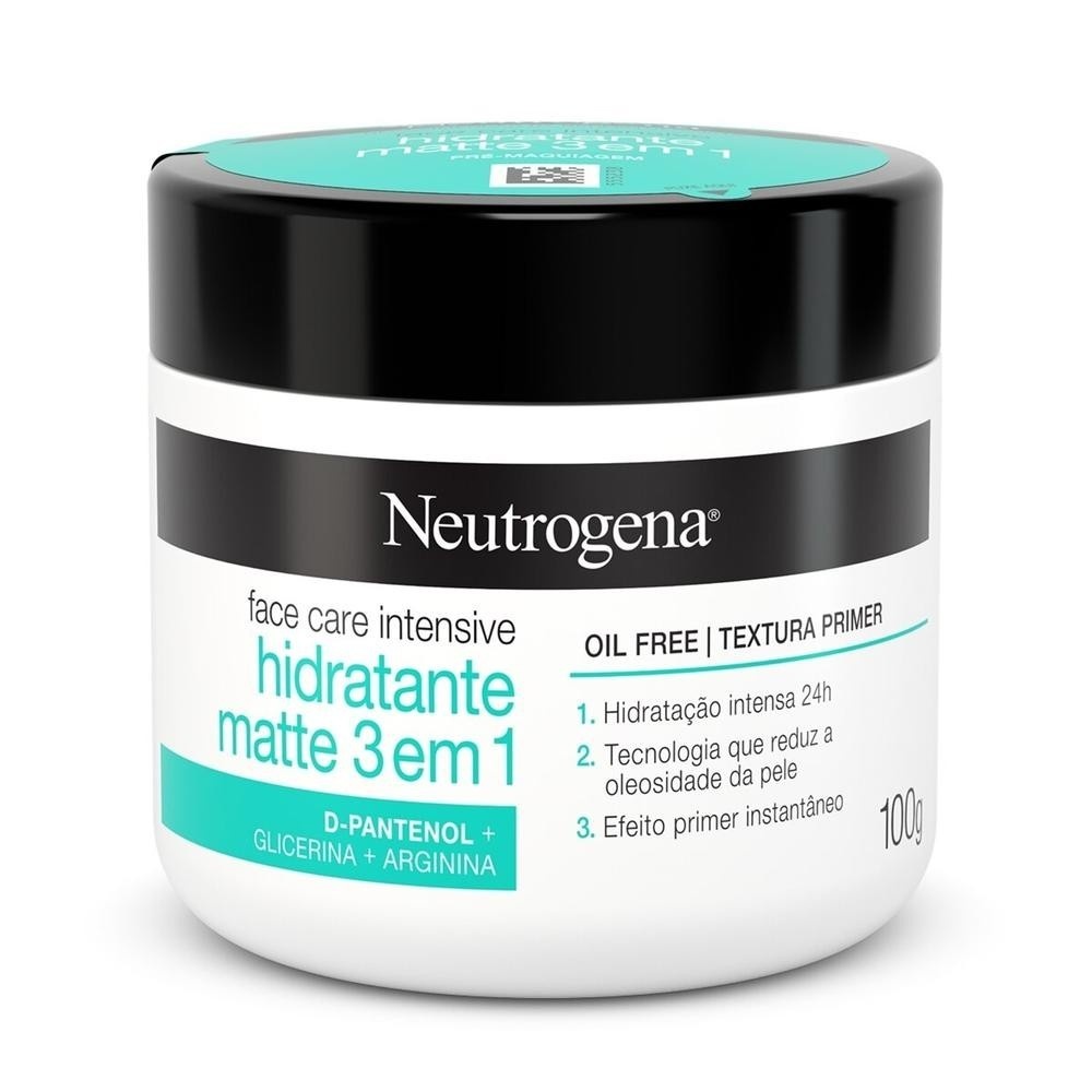 Neutrogena Intensive Matte: Hidratação 24h + Controle da Oleosidade
