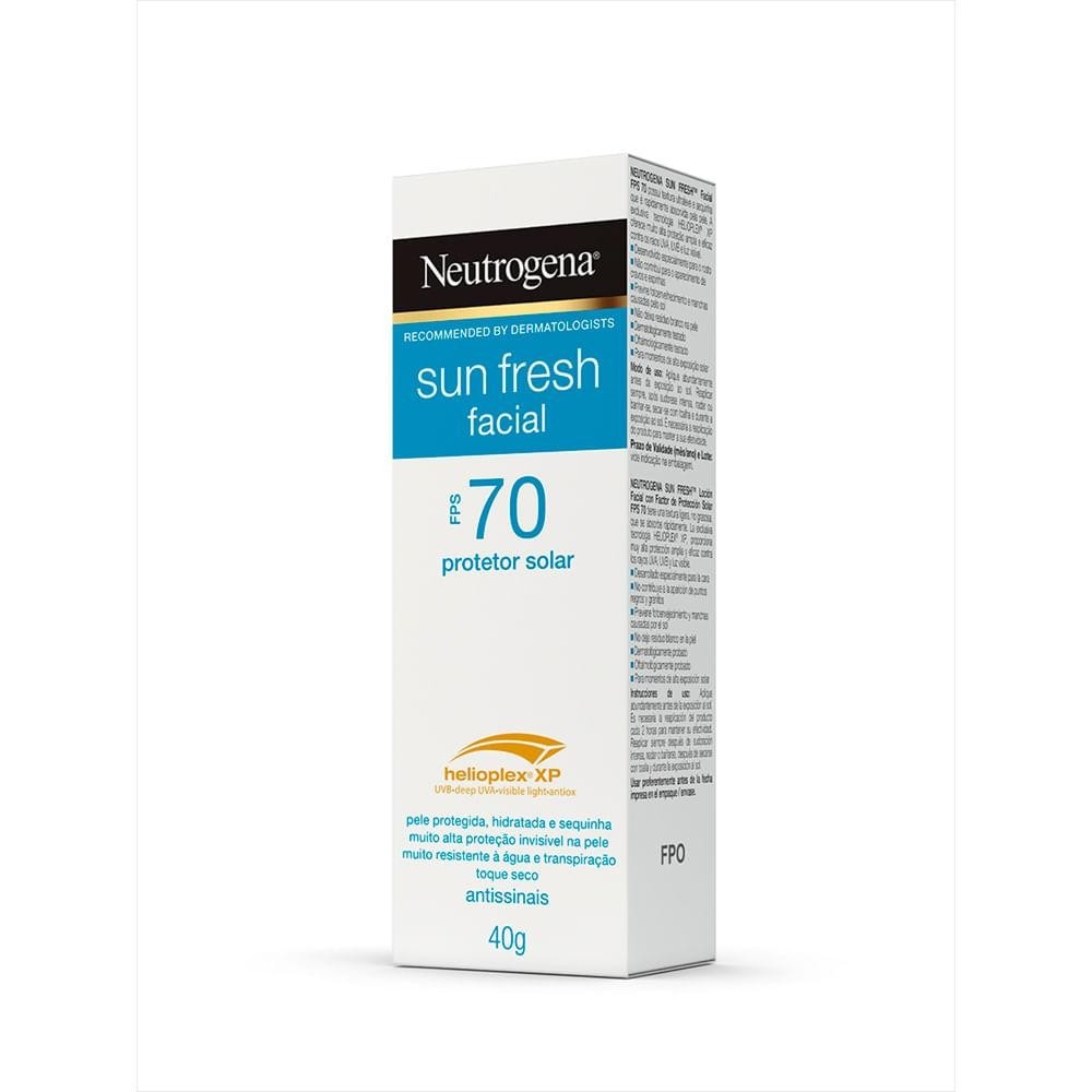 Neutrogena Sun Fresh FPS70: Proteção Facial Completa