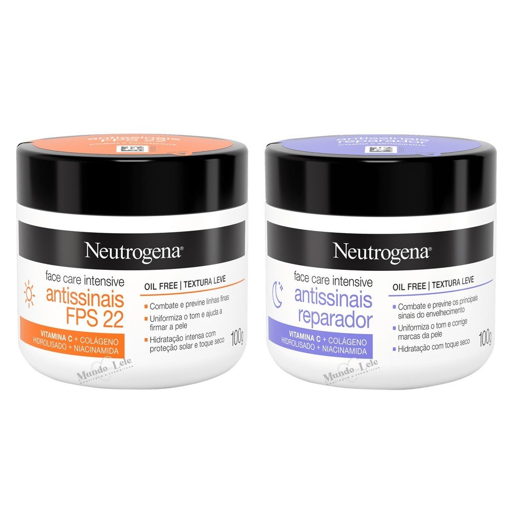 Neutrogena Vitamina C: Kit Antissinais Dia + Noite