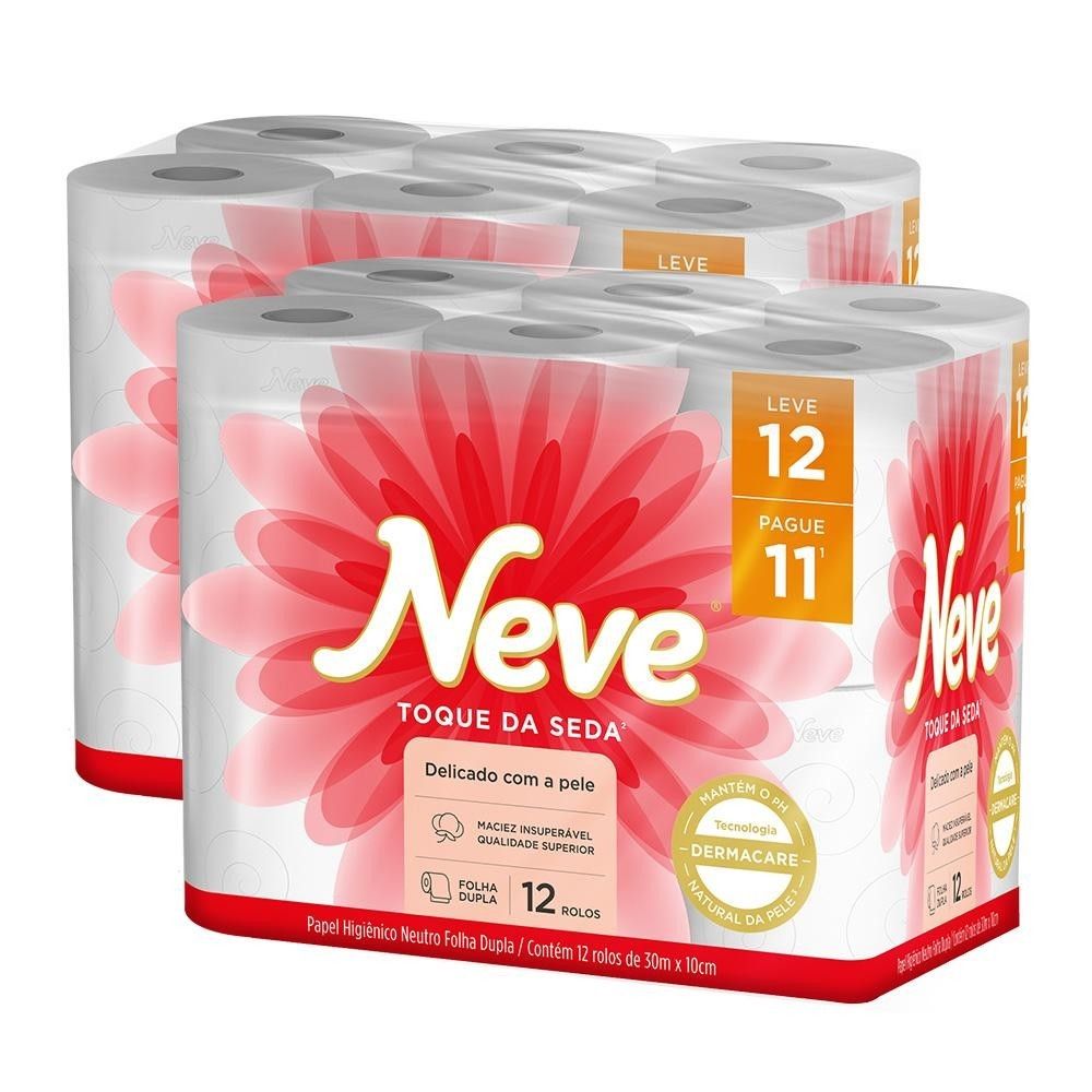 Neve Toque de Seda: Kit 2x12 Rolos – Cuidado e Conforto