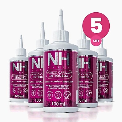New Hair Antiqueda: Kit com 5 Tônicos para Crescimento