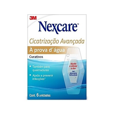 Nexcare Cicatrizacao: Curativo Impermeável para Cortes e Queimaduras
