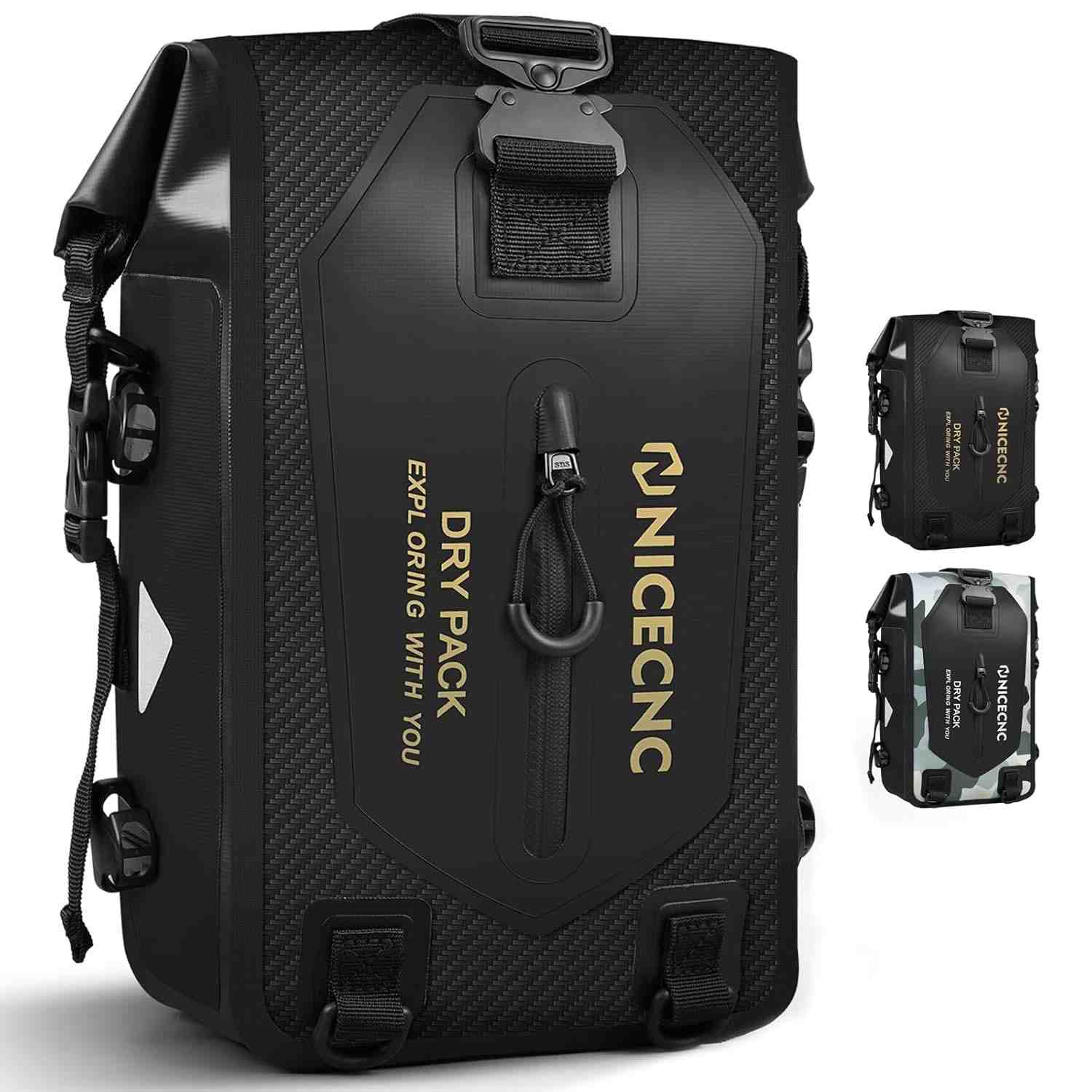 Bolsa Impermeável Moto NICECNC 7L: Aventura Seca e Segura em Qualquer Terreno