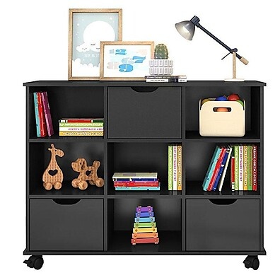 Nicho Organizador 3 Gavetas Preto – Qmovi
