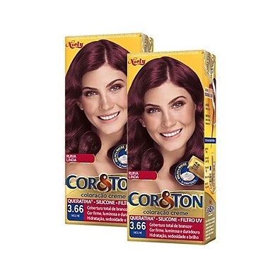 Niely Cor&Ton 3.66 Violine: Cobertura Total e Brilho!
