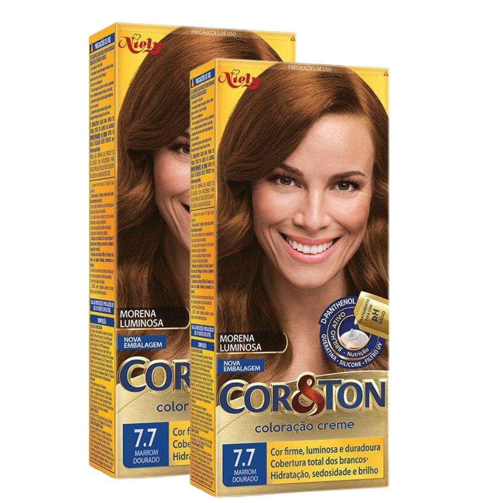 Niely Cor&Ton 7.7: Marrom Dourado Radiante