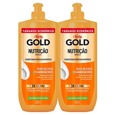 Niely Gold Nutrição Mágica: Kit 2 Cremes 500ml