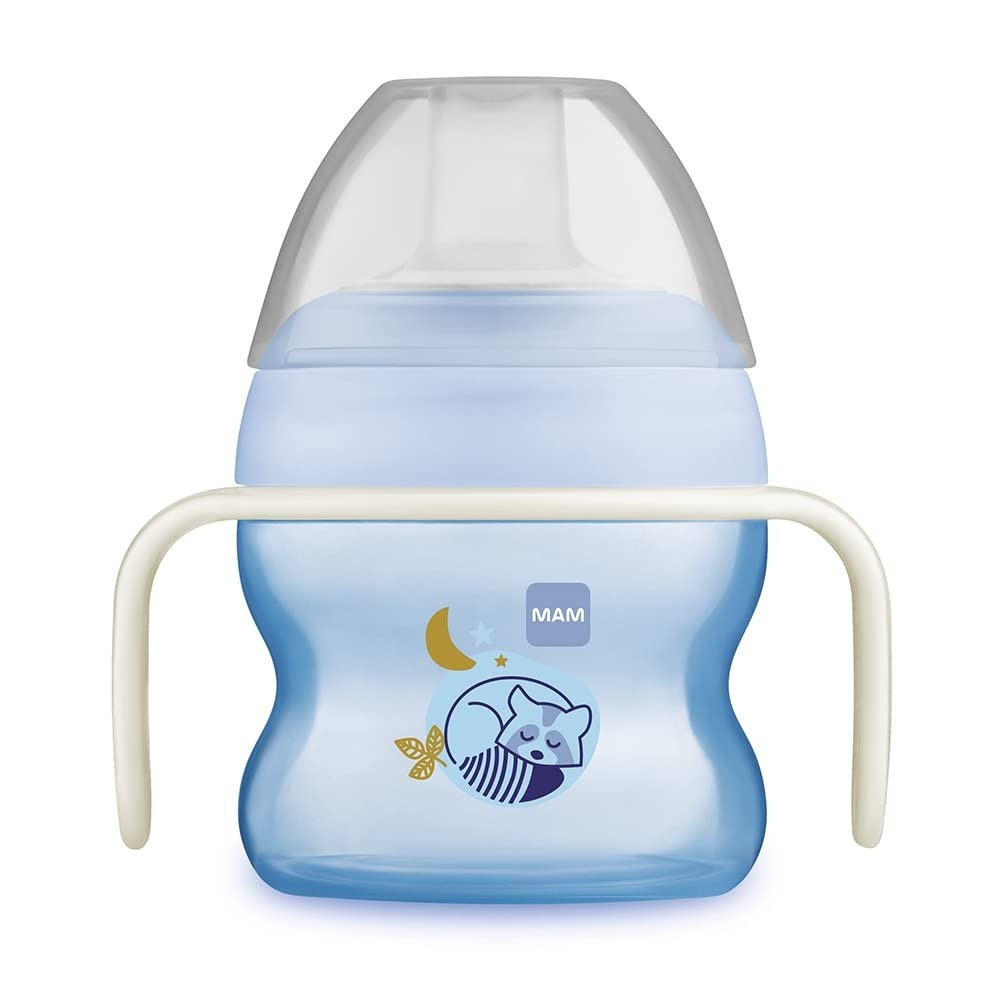 Copo MAM Starter Night 150 ml Azul Oceano - Transição Segura e Suave para Bebês