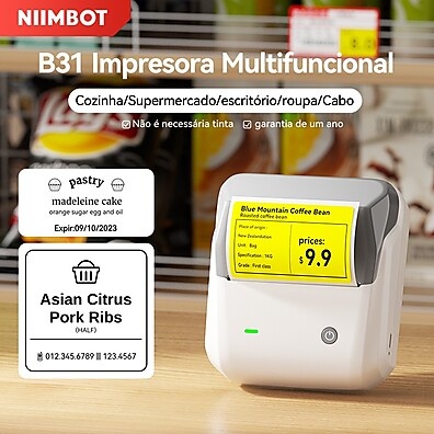 Niimbot B3S/B31: Imprima Etiquetas Sem Tinta!