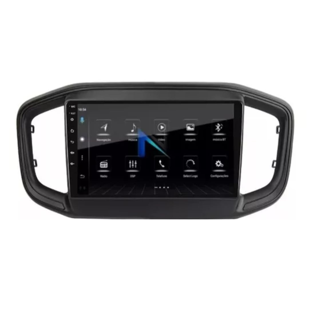 Central Multimídia Nimus 9" CarPlay Android Auto Fiat Strada 2021-2023 Plug&Play
