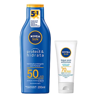 Nivea FPS50 + FPS70: Proteção Total e Toque Seco