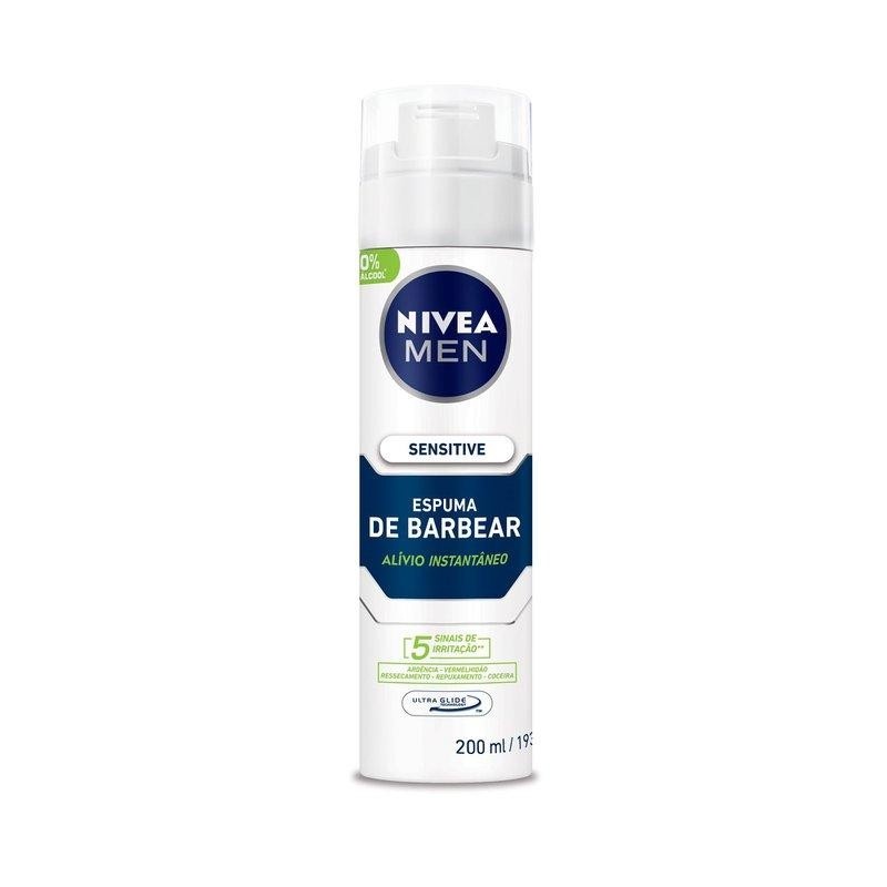 Nivea Men Sensitive: Espuma de Barbear para Pele Sensível