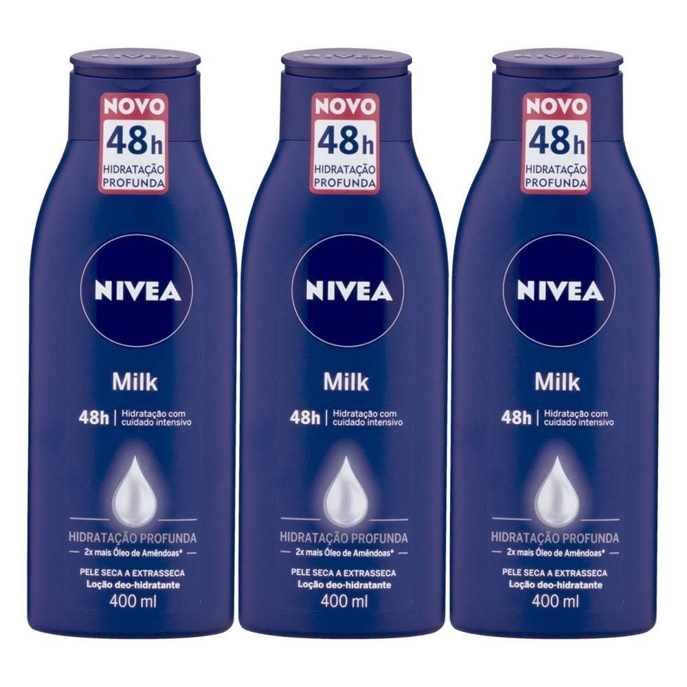 Nivea Milk: Hidratação 48h para Pele Extra Seca