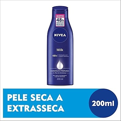 Nivea Milk: Hidratação 48h para Pele Extraseca