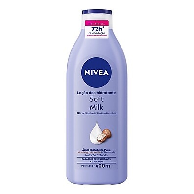 Nivea Soft Milk 400ml: Hidratação Profunda e Pele Macia