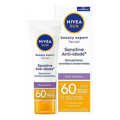 NIVEA SUN FPS 60: Proteção Facial Sensível