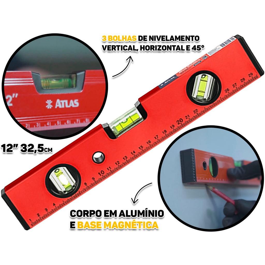 Nível a Laser 12 Polegadas: Precisão Profissional