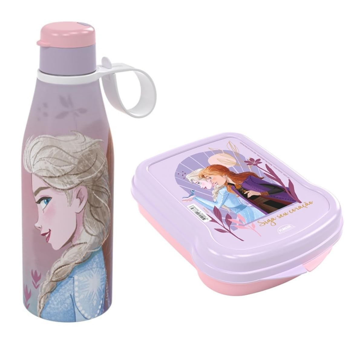 Kit Garrafinha Infantil + Sanduicheira Frozen BPA Free - Diversão e Saúde no Lanche