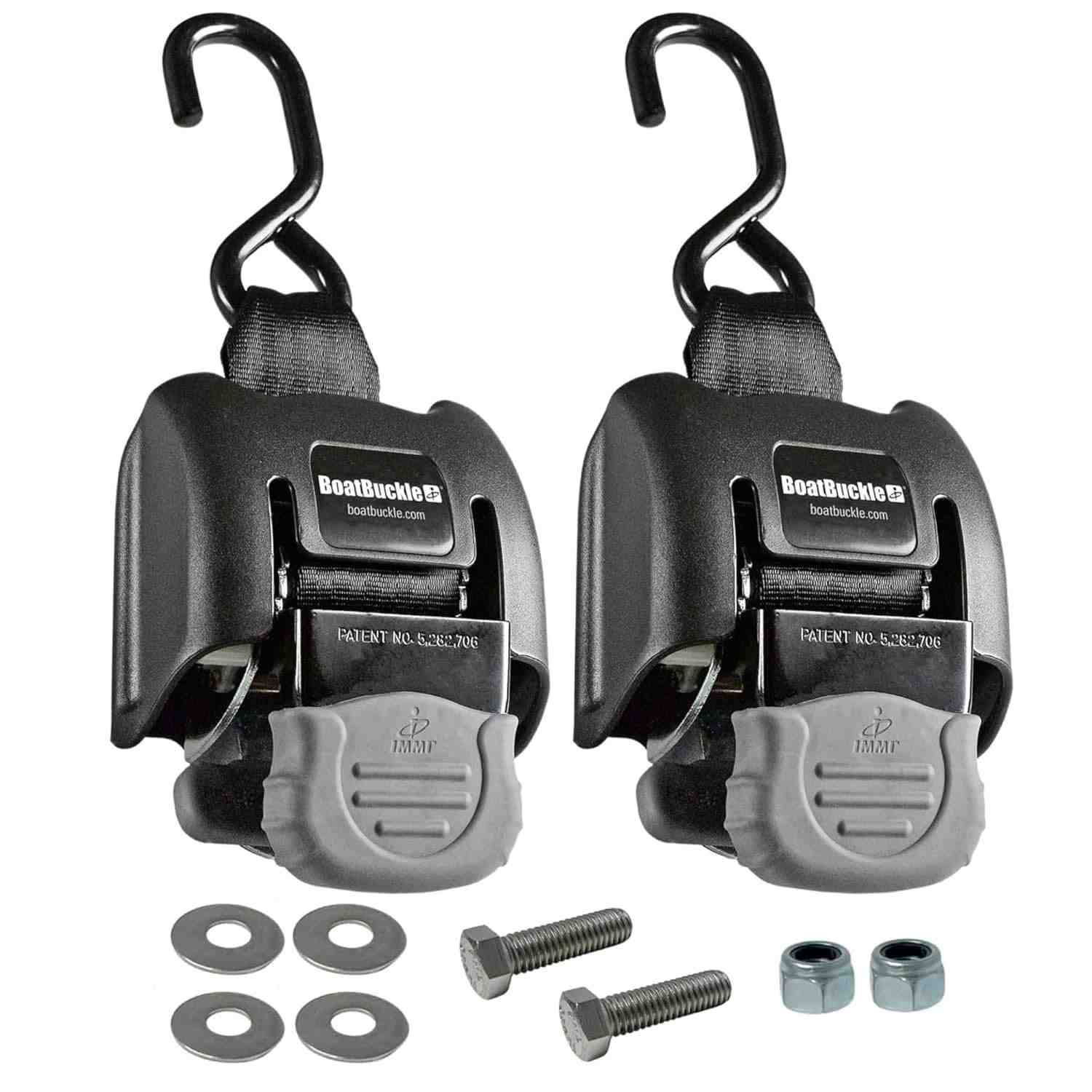 BoatBuckle G2: Tiras de Amarração Retráteis para Barcos - Segurança e Praticidade no Reboque