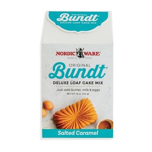 Nordic Ware Gourmet Bundt Salted Caramel Quickbread Mix, Brown