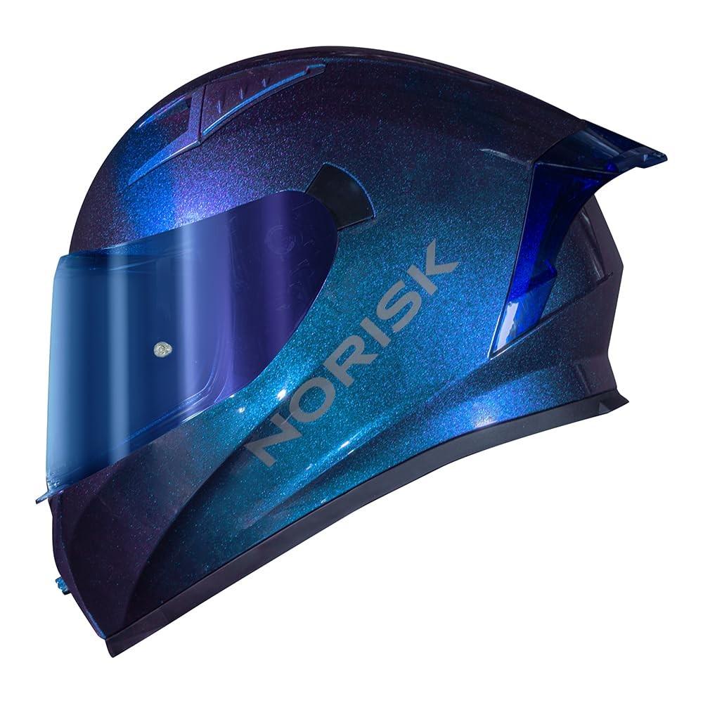 Capacete Norisk Flow Azul: Estilo, Segurança e Conforto para Sua Pilotagem + Viseira Extra