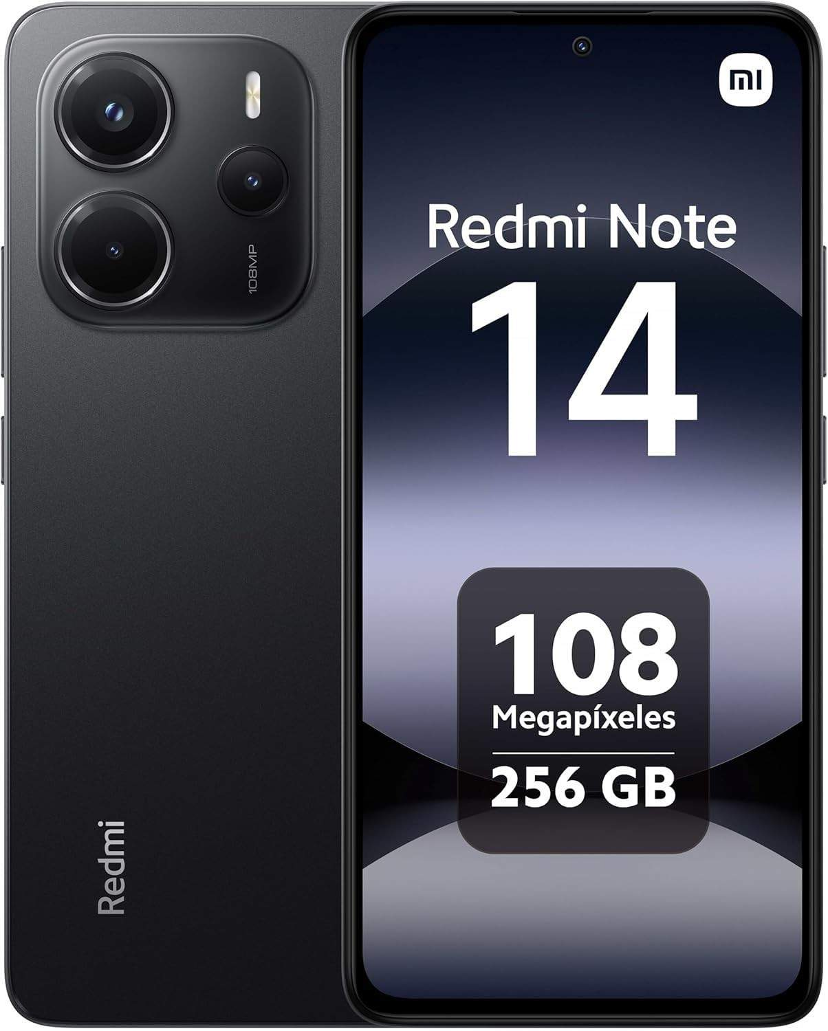 Smartphone Xiaomi Redmi Note 14 Midnight Black: Potência e Estilo com 8GB RAM e 256GB ROM