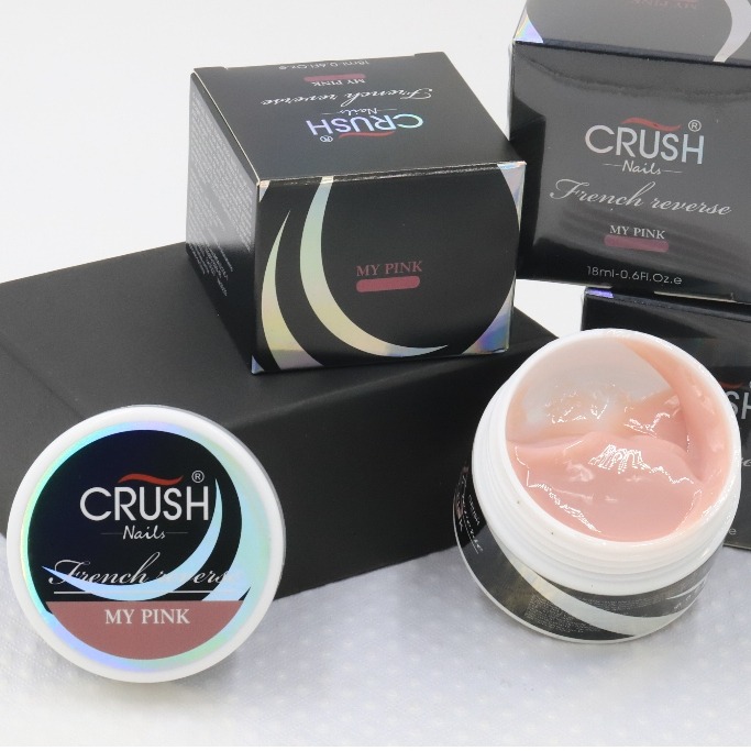 Gel Crush French Reverse UV/LED 18ml: 3 Cores Novas