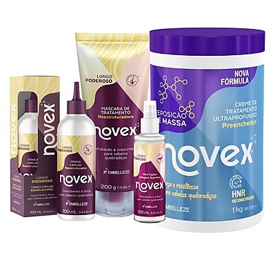 Novex Longo Poderoso: Kit Crescimento & Força