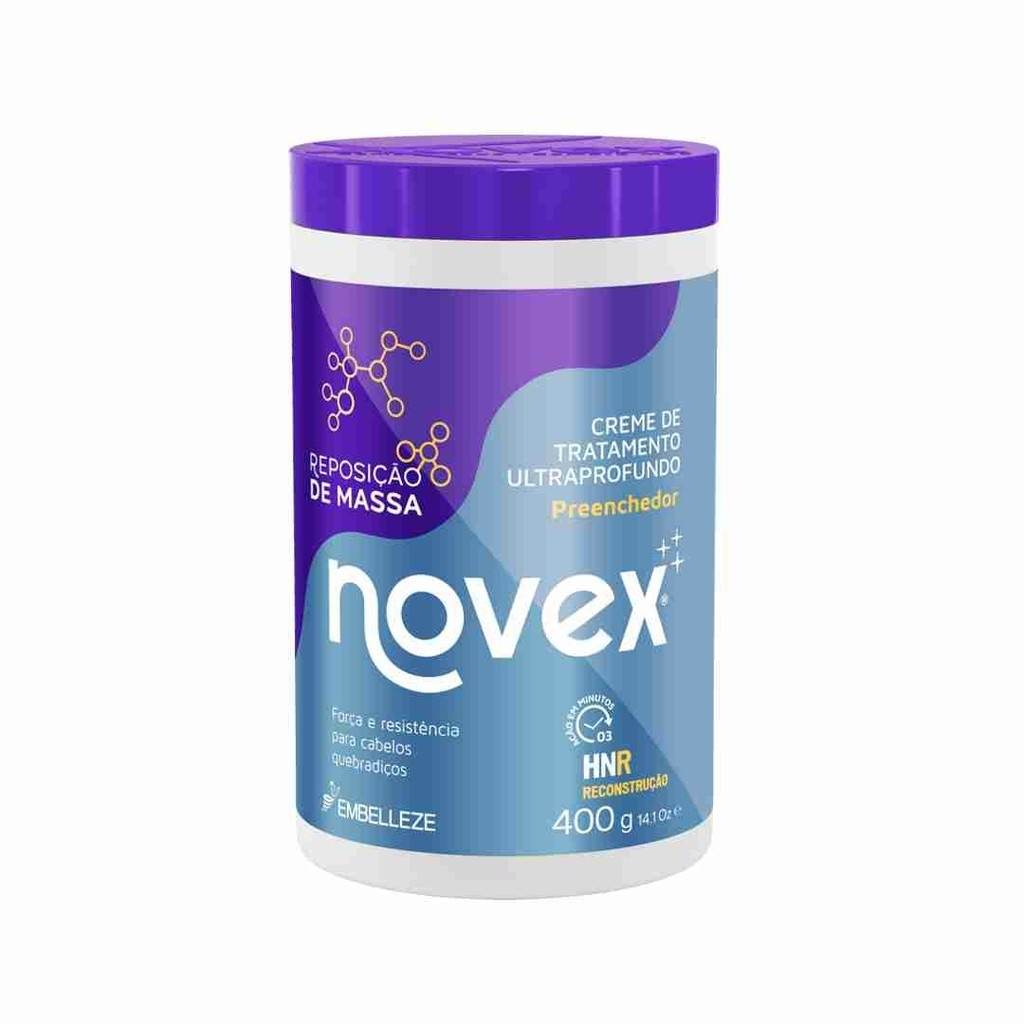 Novex Reposição de Massa: Hidratação e Força para Fios Frágeis