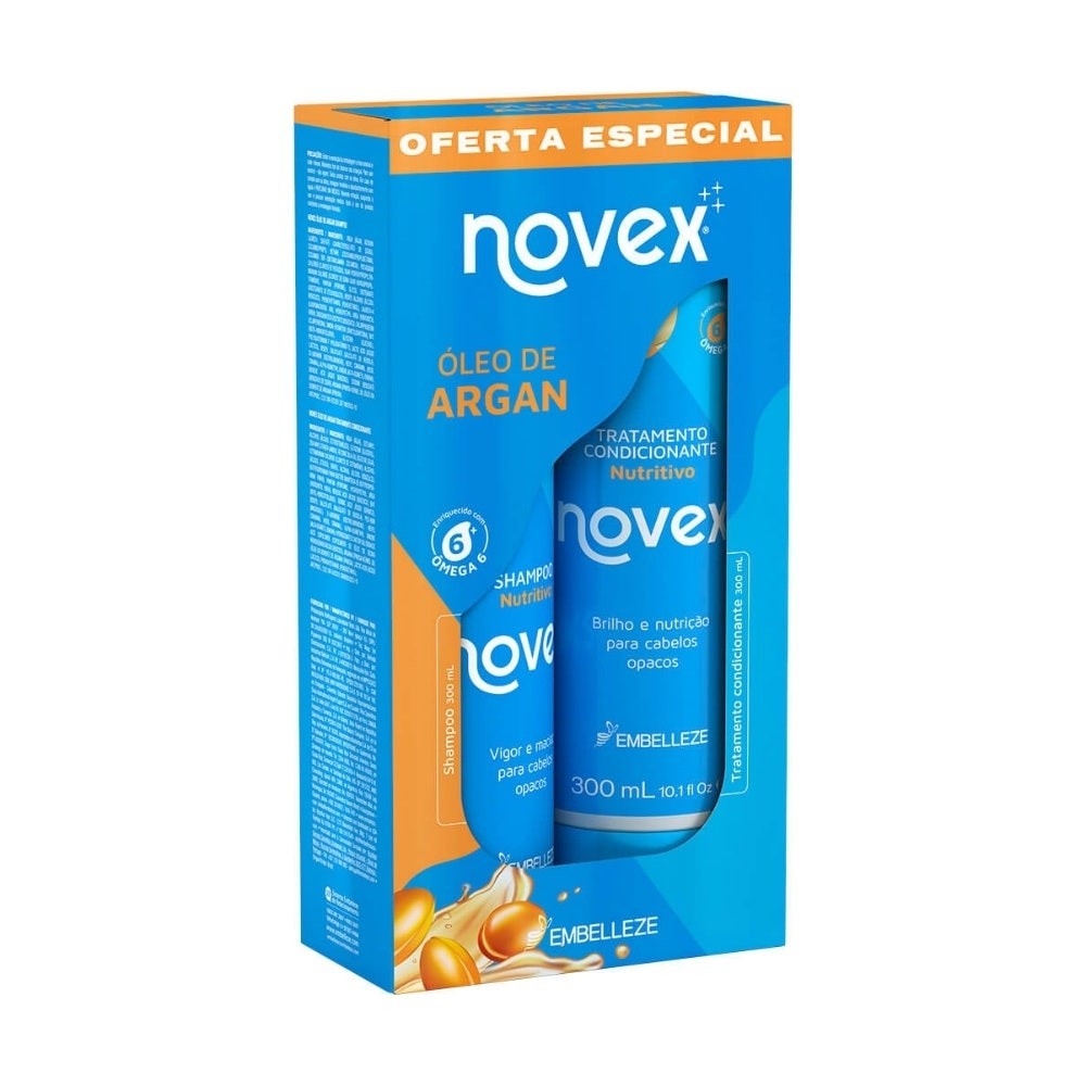 Novex Revitay Argan: Kit Shampoo + Condicionador 300ml