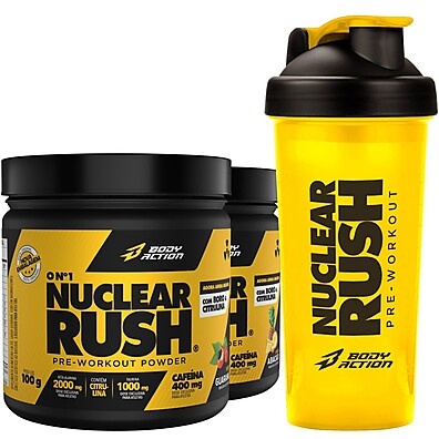 Nuclear Rush: Pré-Treino Explosivo + Coqueteleira