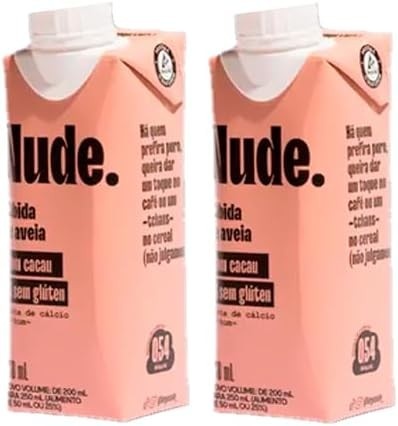 Kit 2X: Leite Vegetal de Aveia To Go Sabor Cacau Nude 250ml